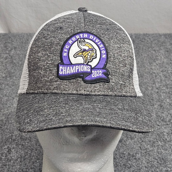New Era Other - Minnesota Vikings Hat New Era 9Forty Gray 2022 NFC North Champions Trucker Cap
